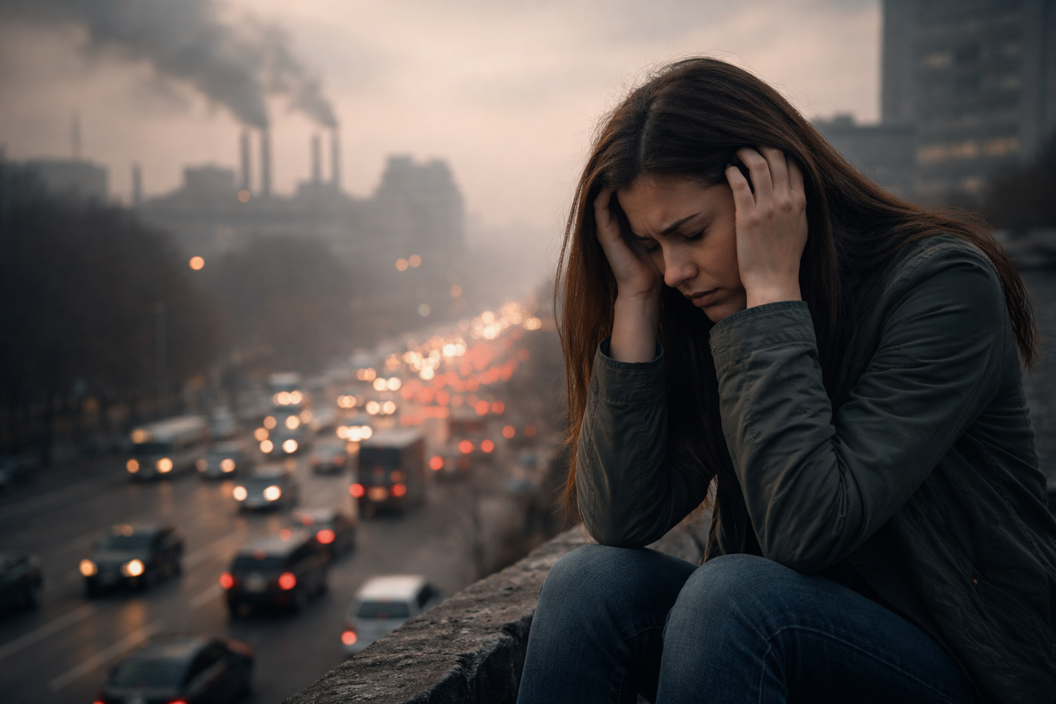 Aire contaminado y ruido elevan riesgo de depresión y ansiedad, advierte la Agencia Europea