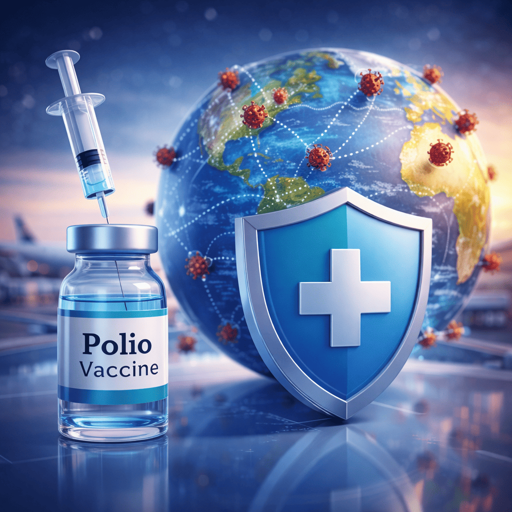 Autoridades sanitarias alertan sobre riesgos de poliovirus en viajes internacionales