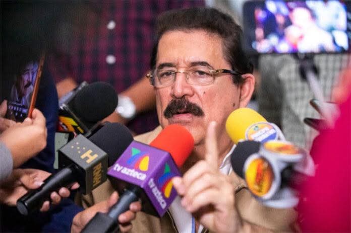 Expresidente Zelaya elogia a periodistas y hace recuento de momentos políticos de Honduras
