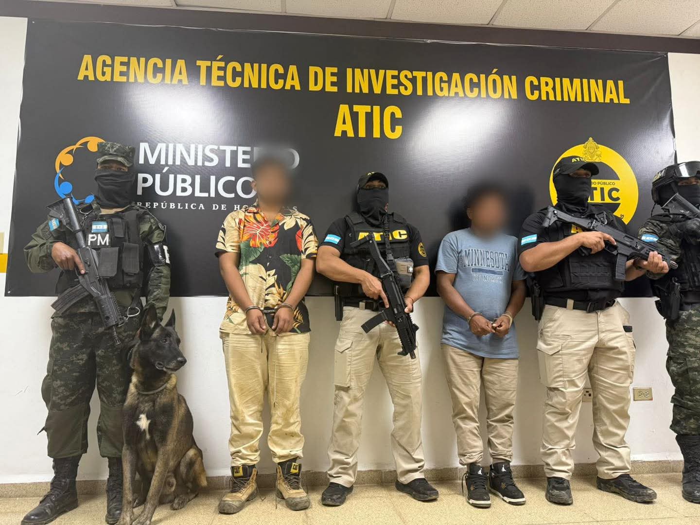 Fiscalía logra formal procesamiento y prisión preventiva contra presuntos miembros de la MS-13 en Omoa